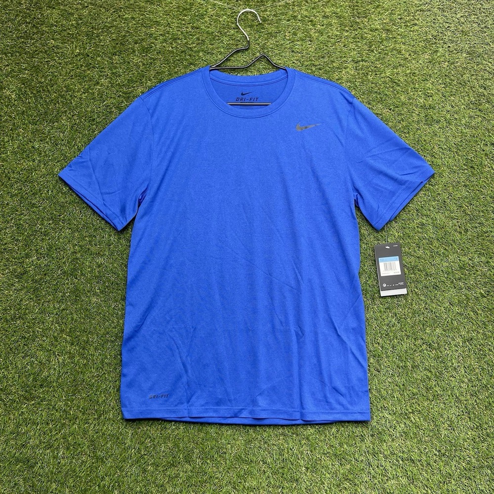 Nike Legend 2.0 Crew Shirt Mens Medium Blue Game Royal Dri-Fit 718833-480 New